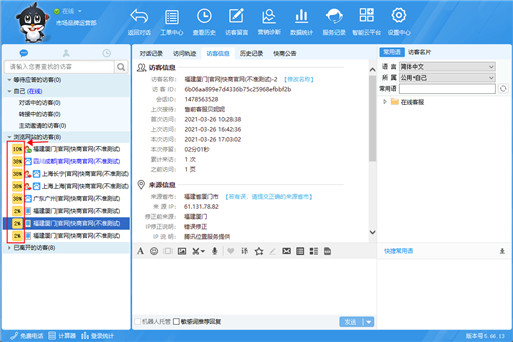 智能顯示網站用戶意向度